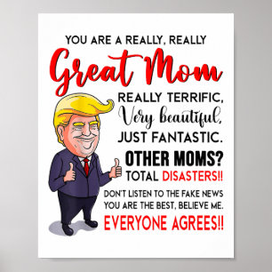 Funny Donald Trump Sie eine wirklich große Mama, M Poster