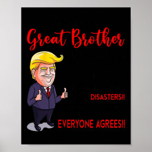 Funny Donald Trump Sie sind ein wirklich großer Br Poster