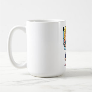 Funny Donald Trump Snorkel Cartoon Kaffeetasse