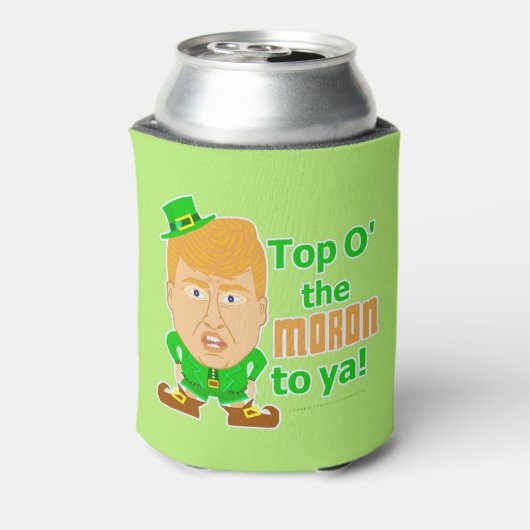 Funny Donald Trump St Patricks Day Leprechaun Dosenkühler (Kanne Rückseite)