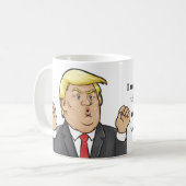 Funny Donald Trump Tasse (Vorderseite Links)