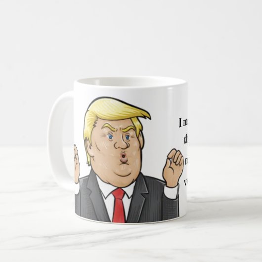 Funny Donald Trump Tasse (Vorderseite Links)