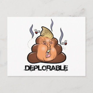 Funny Donald Trump - Trumpy-Poo Poo Emoji Icon Postkarte