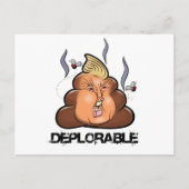 Funny Donald Trump - Trumpy-Poo Poo Emoji Icon Postkarte (Vorderseite)