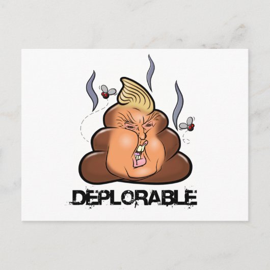 Funny Donald Trump - Trumpy-Poo Poo Emoji Icon Postkarte (Vorderseite)