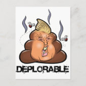 Funny Donald Trump - Trumpy-Poo Poo Emoji Icon Postkarte (Vorderseite)