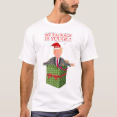 Funny Donald Trump Ugge Weihnachtspaket Spaß T-Shirt (Vorderseite)