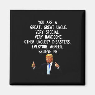 Funny Donald Trump Uncle Gag Geschenk Konservative Magnet