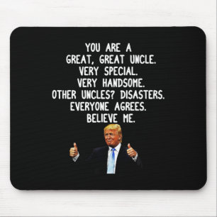 Funny Donald Trump Uncle Gag Geschenk Konservative Mousepad