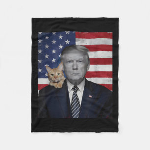Funny Donald Trump und die politische Flagge der U Fleecedecke