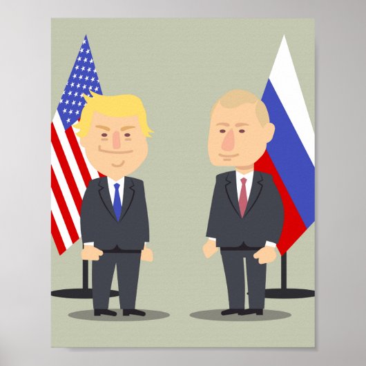 Funny Donald Trump und Wladimir Putin Poster (Vorne)