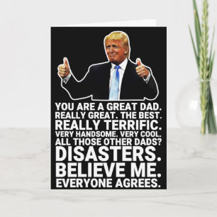 Funny Donald Trump Vatertag Card Karte