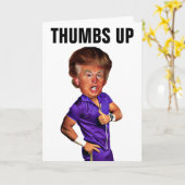 FUNNY DONALD TRUMP WEDD GRATULALALATIONS CARDS KARTE (Gelbe Blume)