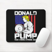 Funny Donald Trump Weight Lifting Workout Gym Mousepad (Mit Mouse)