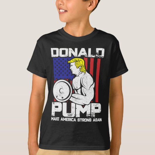 Funny Donald Trump Weight Lifting Workout Gym T-Shirt (Vorderseite)