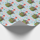 Funny Donald Trump Weihnachts-Yuuge-Spaß Geschenkpapier (Ecke)