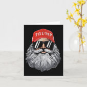 Funny Donald Trump Weihnachtsfeiertag 4 Karte (Gelbe Blume)