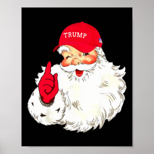 Funny Donald Trump Weihnachtsfeiertag Poster