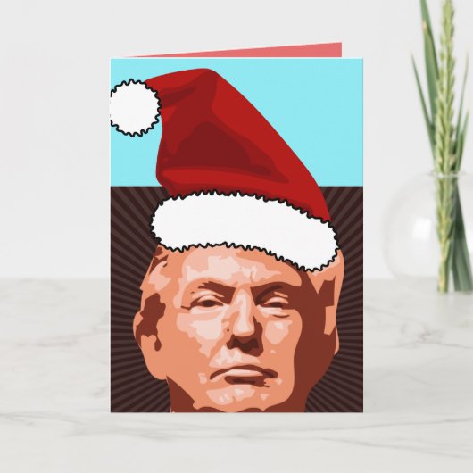 Funny Donald Trump Weihnachtskarte CARDS Feiertagskarte (Vorderseite)