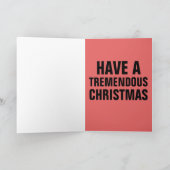 Funny Donald Trump Weihnachtskarte CARDS Feiertagskarte (Innenseite)