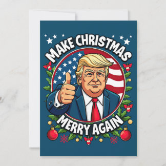 Funny Donald Trump Weihnachtskarte Feiertagskarte