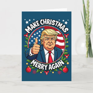 Funny Donald Trump Weihnachtskarte Feiertagskarte