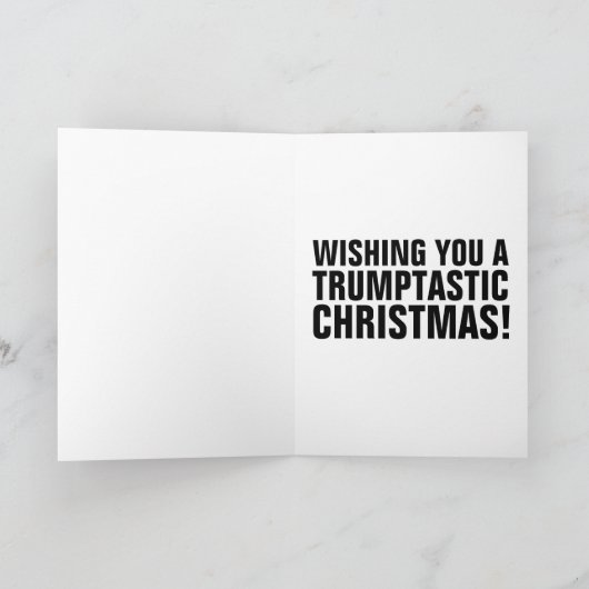 Funny Donald Trump Weihnachtskarten Karte (Innenseite)