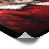 Funny Donald Trump Weihnachtsmann Weihnachten Papa Poster (Ecke)