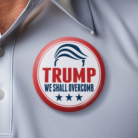 Funny Donald Trump - Wir werden überwinden Button