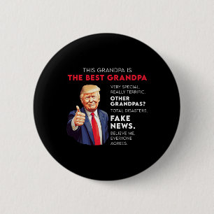 Funny Donald Trump zitiert konservativen Opa Button