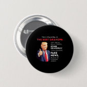 Funny Donald Trump zitiert konservativen Opa Button (Vorne & Hinten)