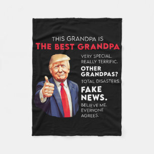 Funny Donald Trump zitiert konservativen Opa Fleecedecke
