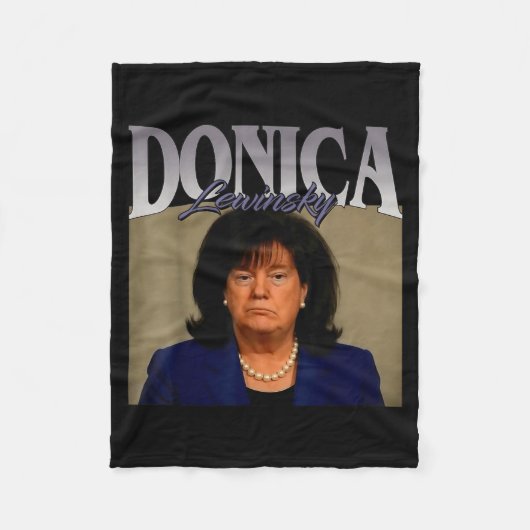 Funny Donica Lewinsky Meme Shirt Big Beautiful Bil Fleecedecke (Vorderseite)