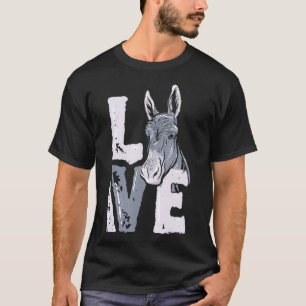 Funny Donkey Animal Mule Liebe Donkeys T-Shirt