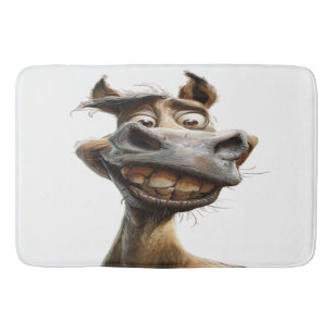 Funny donkey Art Design Badematte