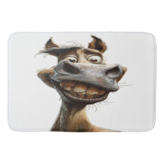Funny donkey Art Design Badematte