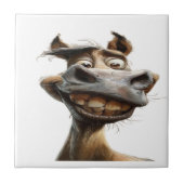 Funny donkey Art Design Fliese (Vorderseite)