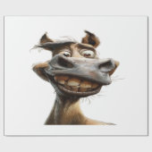 Funny donkey Art Design Geschenkpapier (Flach)
