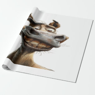 Funny donkey Art Design Geschenkpapier