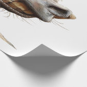 Funny donkey Art Design Geschenkpapier (Ecke)