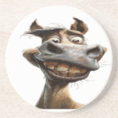 Funny donkey Art Design Getränkeuntersetzer (Vorne)