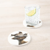 Funny donkey Art Design Getränkeuntersetzer (Seite)