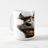 Funny donkey Art Design Kaffeetasse (Vorderseite Links)