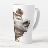 Funny donkey Art Design Milchtasse (Rechte Ecke)