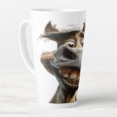 Funny donkey Art Design Milchtasse (Linke Ecke)