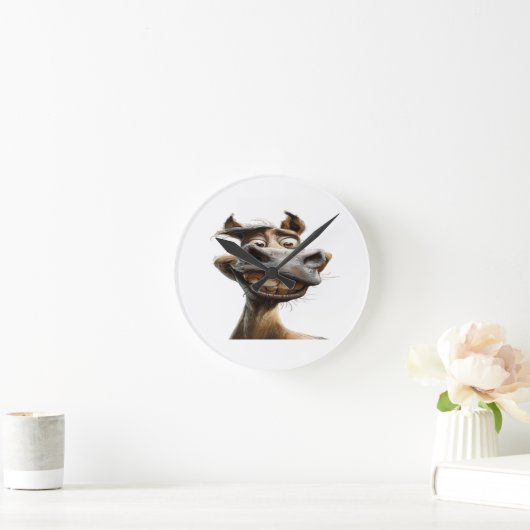 Funny donkey Art Design Runde Wanduhr (Zuhause)
