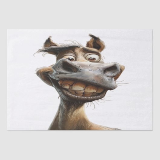 Funny donkey Art Design Seidenpapier (Vorderseite)