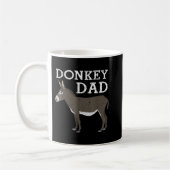 Funny Donkey Art für Vater Männer Donkey Lover Mul Kaffeetasse (Links)