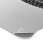 Funny Donkey Bathroom Art Print, Toilet Paper on Poster (Ecke)