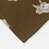 Funny Donkey, der eine Karotte isst, Fleecedecke (Ecke)